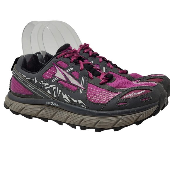 ALTRA Lone Peak 3.5 Trail Running Shoes Purple Gray AFW1755F-1 Women's US 6 - Picture 1 of 13